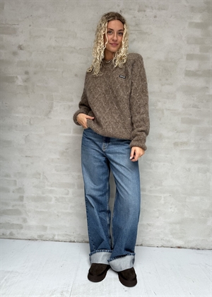 Fluffy knit jumper Pine Bark ROTATE By Birger Christensen 
